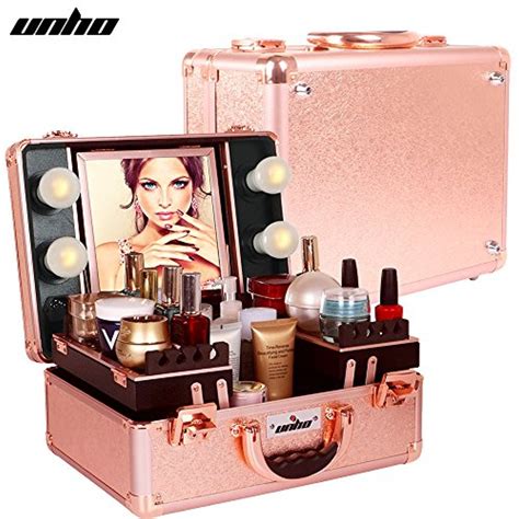 lighted lipstick case with mirror